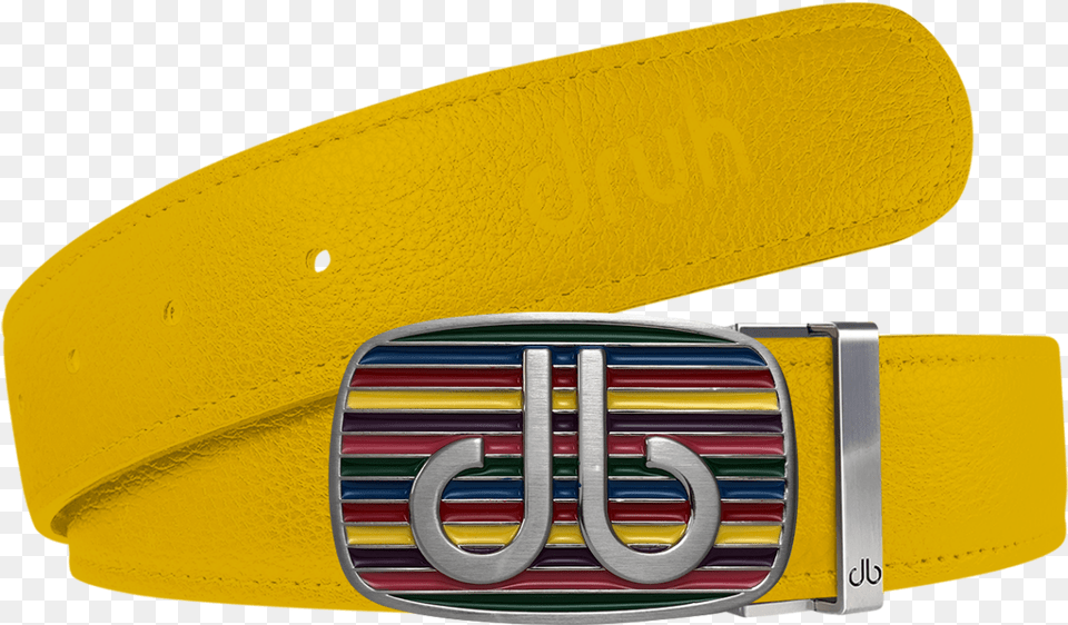 Druh Yellow Full Grain Texture Leather Belt With Db Belt, Accessories, Buckle, Car, Transportation Free Png
