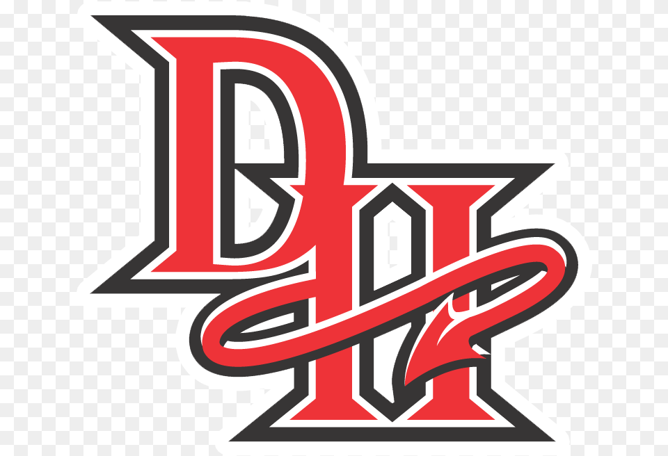 Druid Hills Red Devils Druid Hills High School Logo, Dynamite, Weapon, Symbol, Text Free Png Download