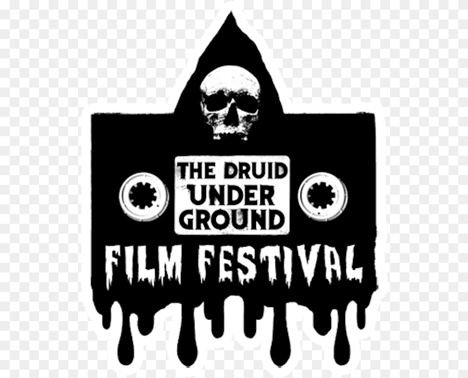 Druid Underground Film Festival, Sticker, Person, Man, Male Free Transparent Png