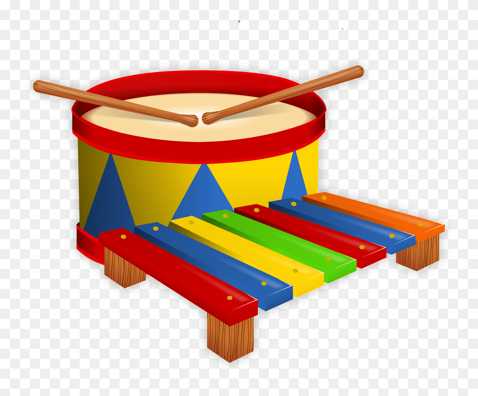 Drum And Xylophone Toy Clipart, Musical Instrument Png