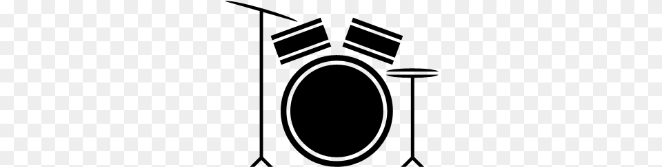 Drum Icon Drum Set Icon, Gray Free Png Download