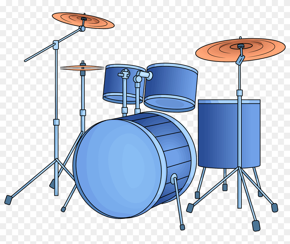 Drum Kit Clipart, Musical Instrument, Percussion Png