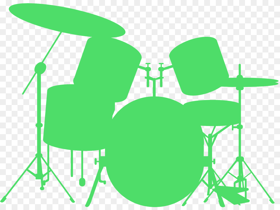 Drum Kit Silhouette, Musical Instrument, Percussion Free Png Download