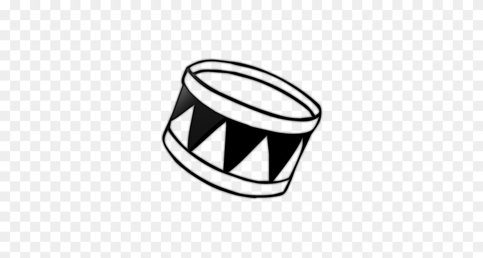 Drum Set Black And White, Accessories, Jewelry, Musical Instrument, Percussion Free Png