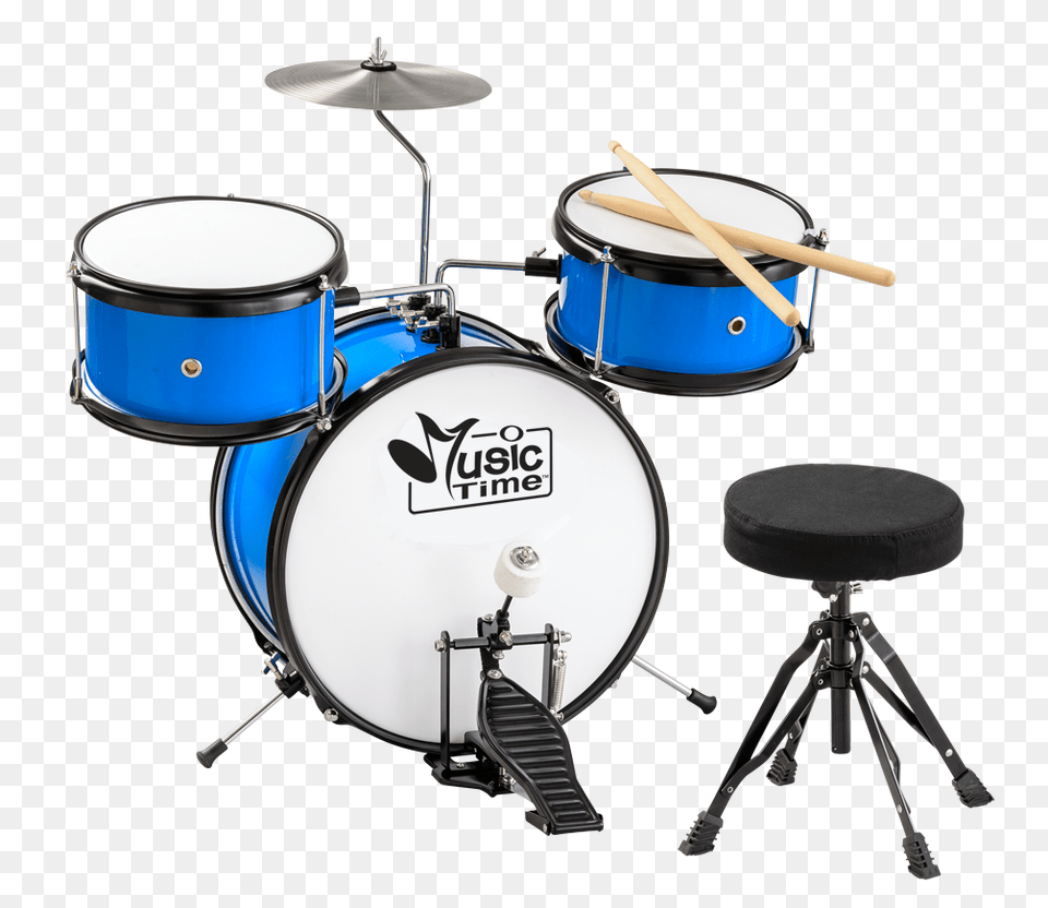 Drum Set Blue Music Time, Musical Instrument, Percussion Png