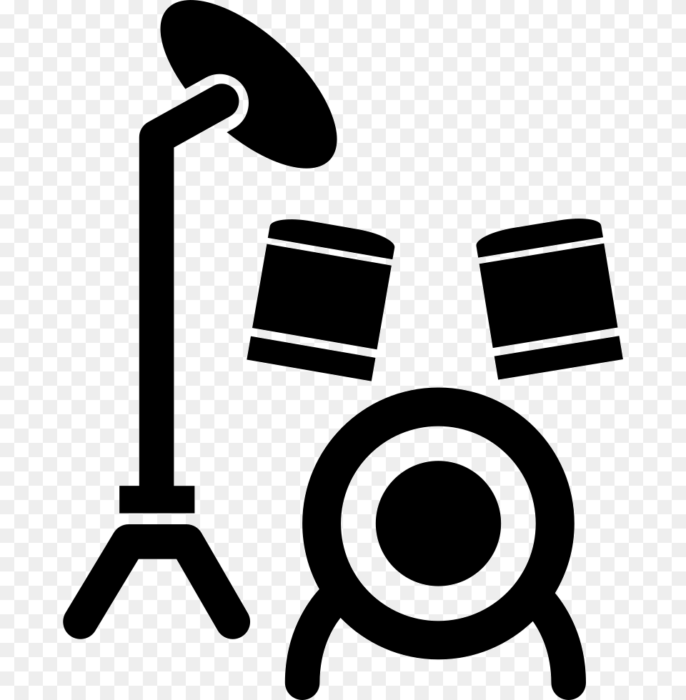Drum Set Cartoon Variant Icon, Stencil, Lighting, Device, Grass Png Image