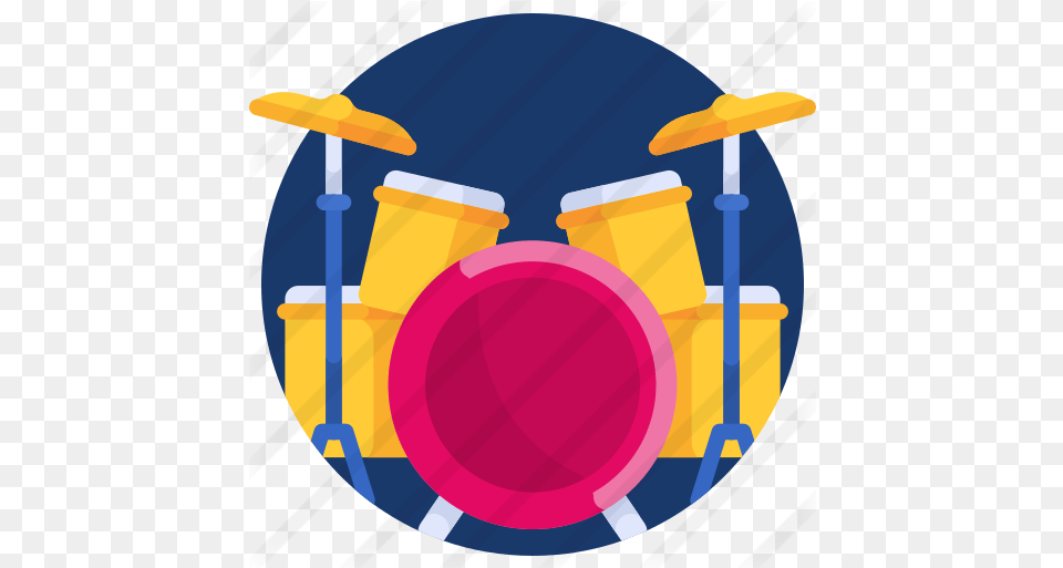 Drum Set Free Music Icons Drums Flat Icon, Musical Instrument, Percussion, Bulldozer, Machine Png Image