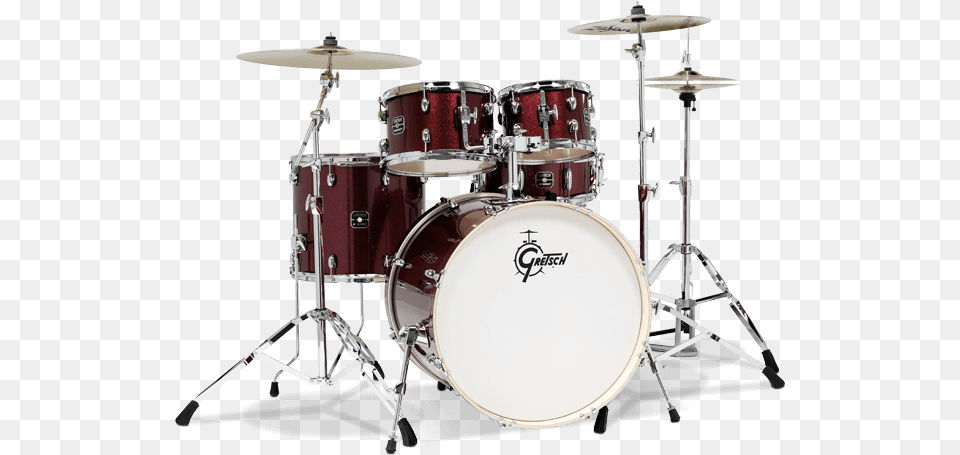 Drum Set Gretsch Catalina Club Satin Flame, Musical Instrument, Percussion Free Png Download