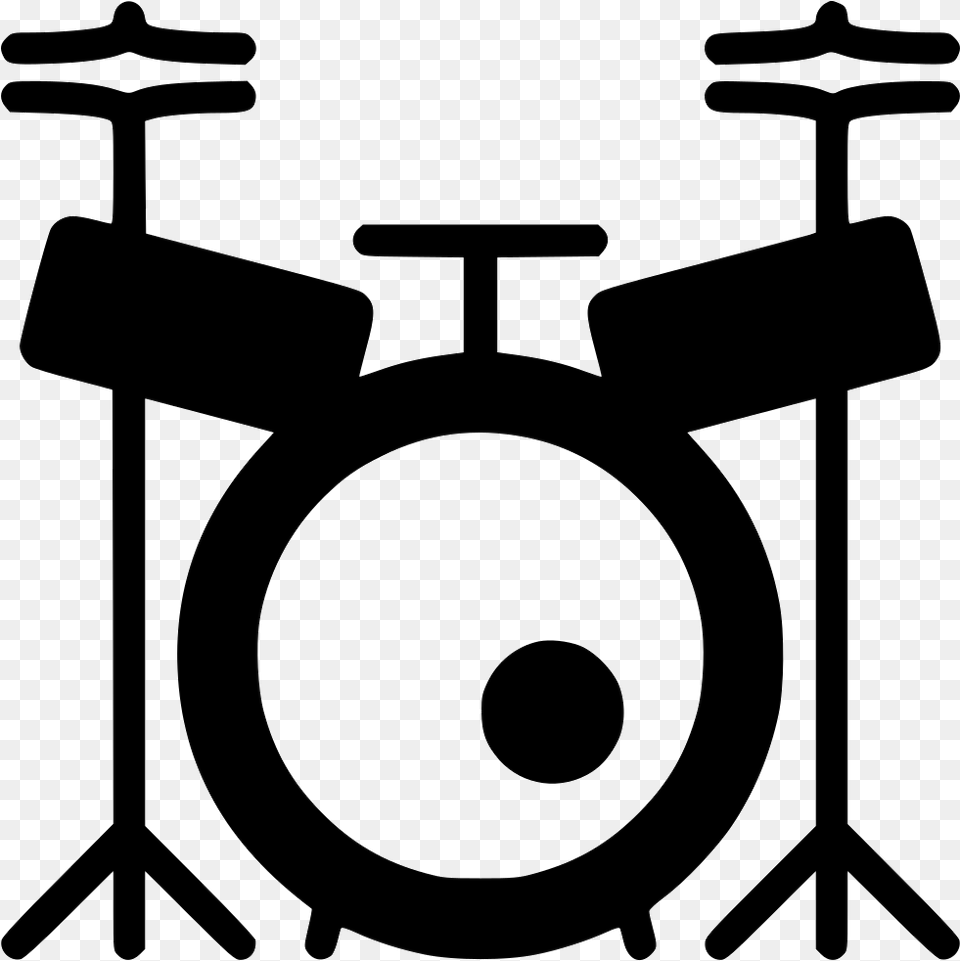Drum Set Icon Free Download, Musical Instrument, Gong Png Image