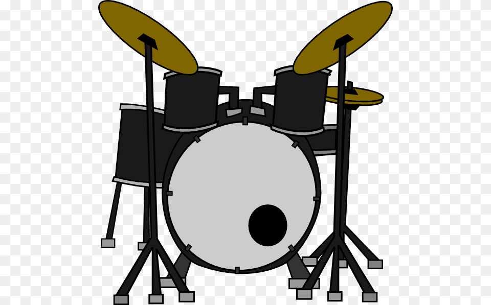 Drum Set Large Size, Musical Instrument, Percussion, Device, Grass Png Image