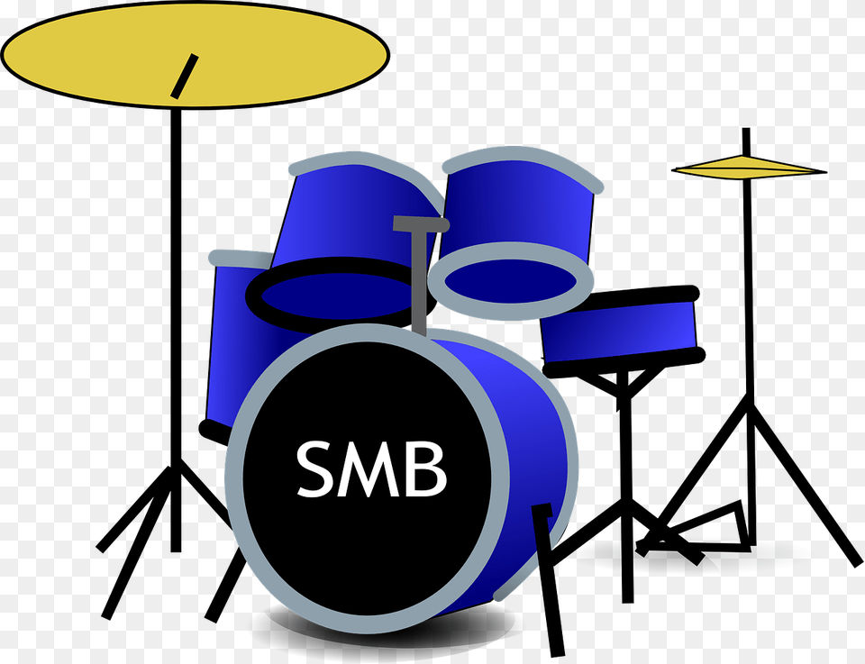 Drum Set Music Band Drums Clipart, Musical Instrument, Percussion Free Png Download