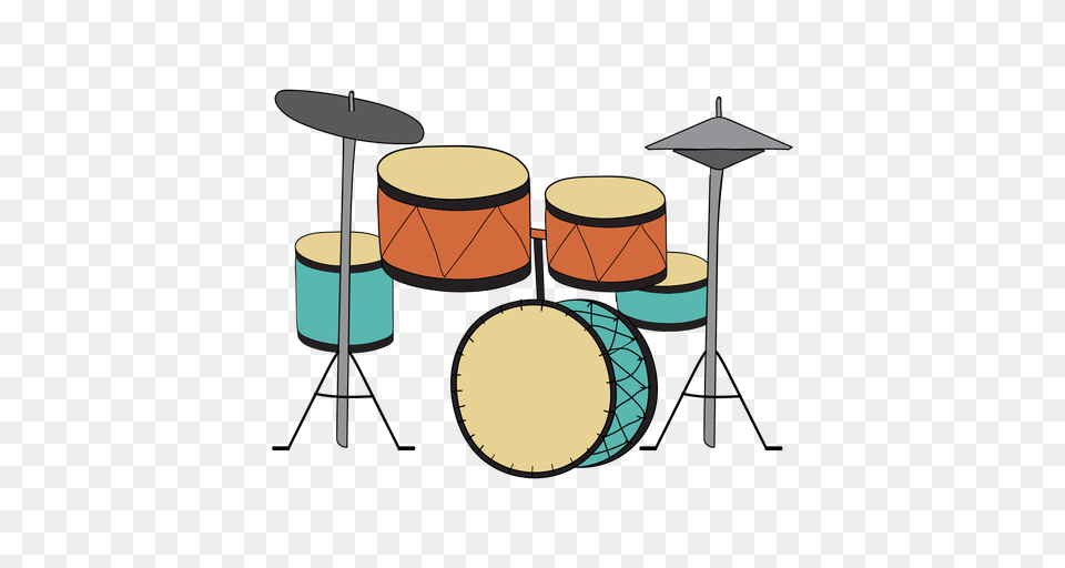 Drum Set Musical Instrument Doodle, Musical Instrument, Percussion Free Png Download