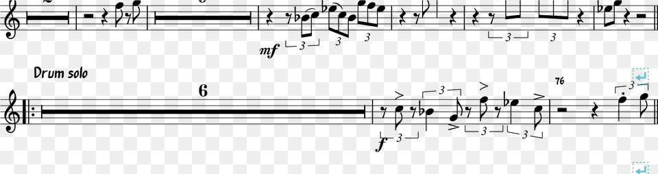 Drum Solo Barring Alto 1 Part Sheet Music, Game Png