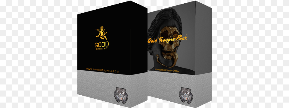 Drumkitsupply Good Drum Kit Amp Gold Skull Sample Pack Action Figure, Logo, Adult, Male, Man Free Transparent Png