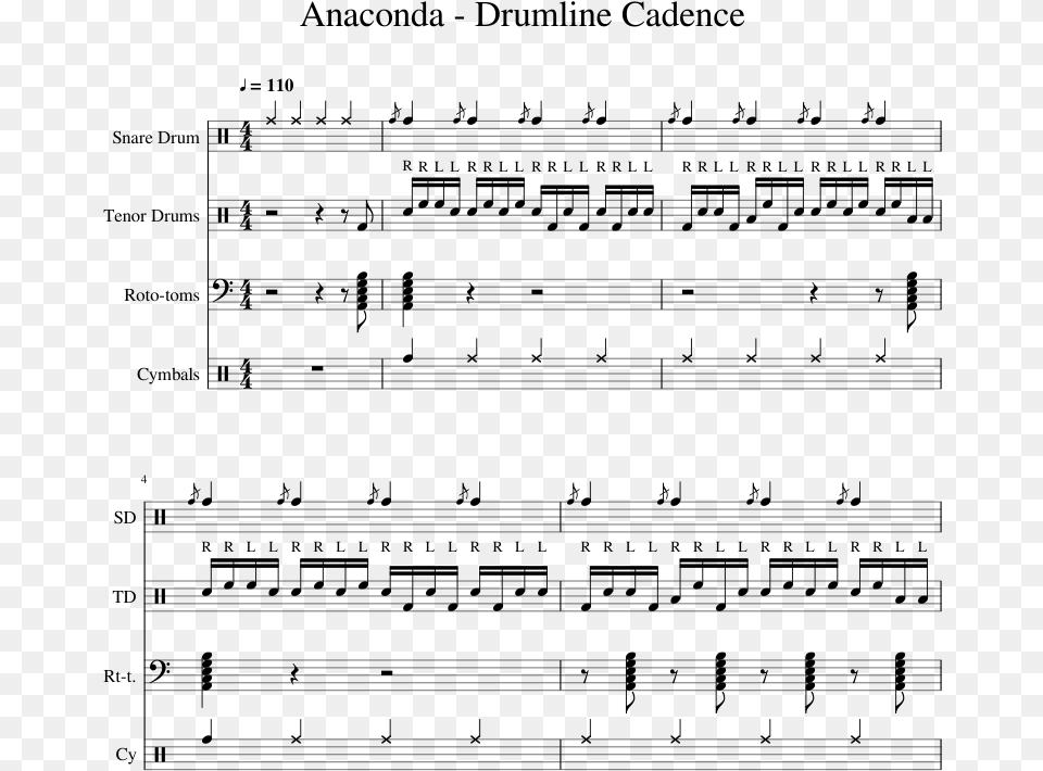 Drumline Clipart Anaconda Drum Cadence, Gray Png