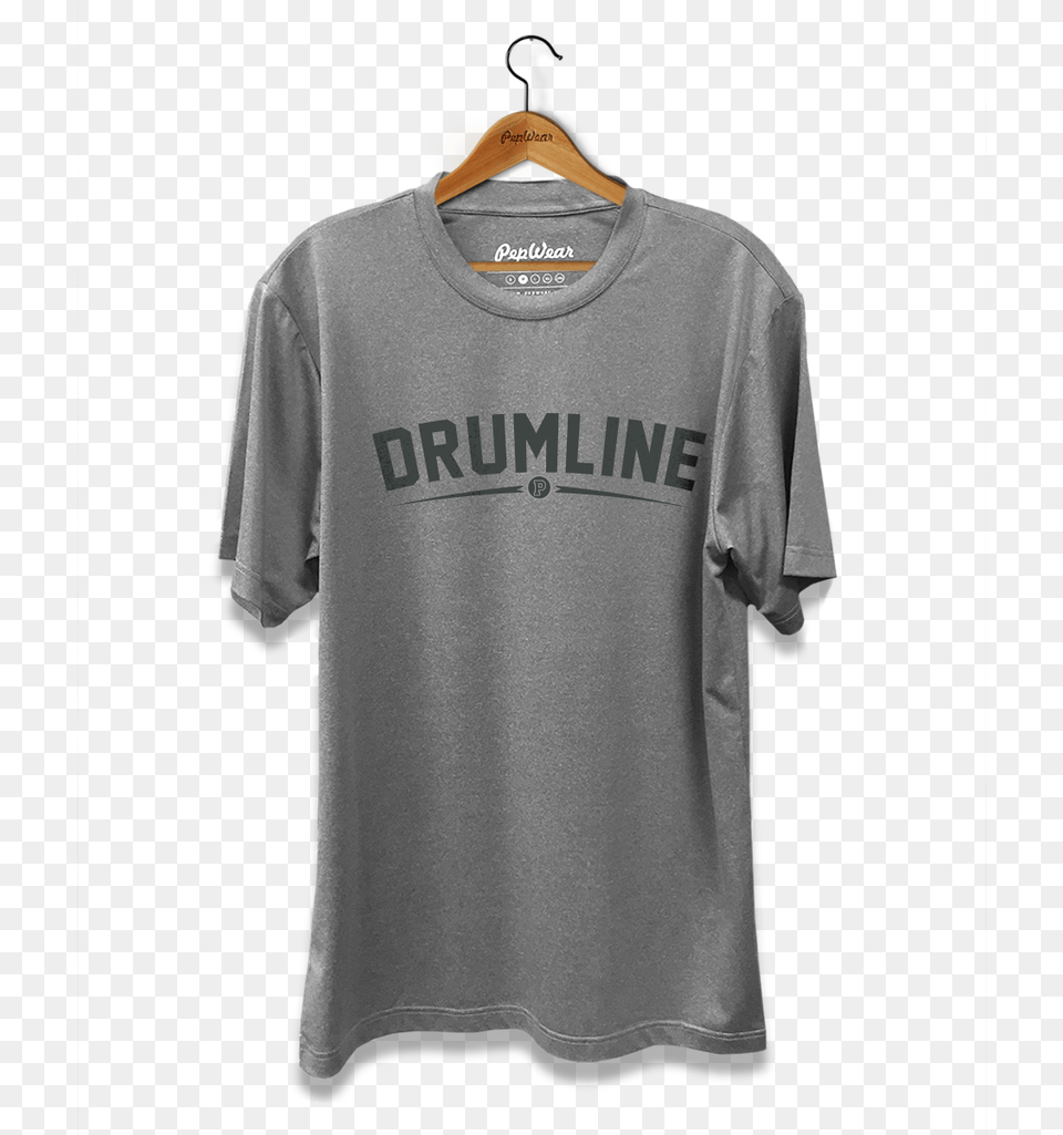Drumline Grey T Shirt, Clothing, T-shirt, Person Png