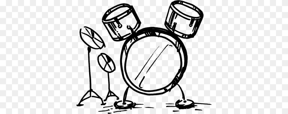 Drums Sketch Cartoon, Drum, Musical Instrument, Percussion, Accessories Free Png
