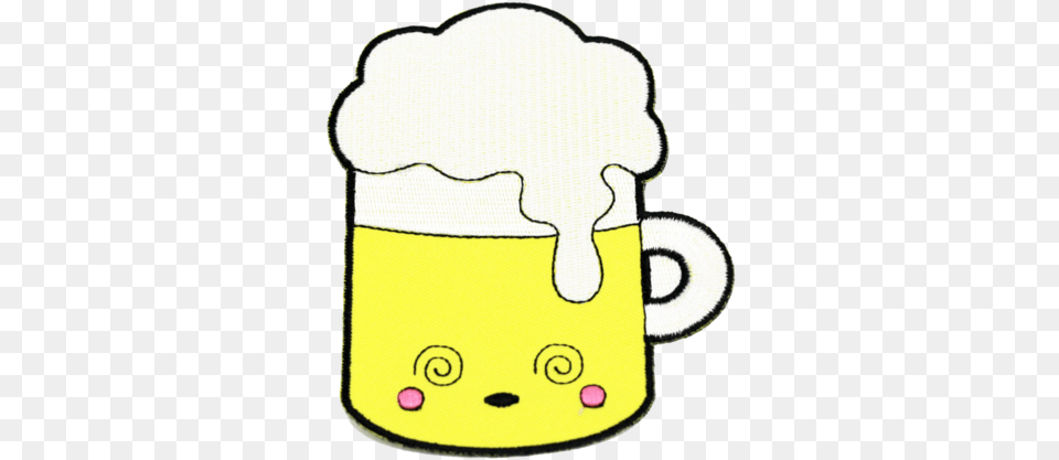 Drunk Beer Kawaii Patch Serveware, Cup, Stein, Beverage Free Png