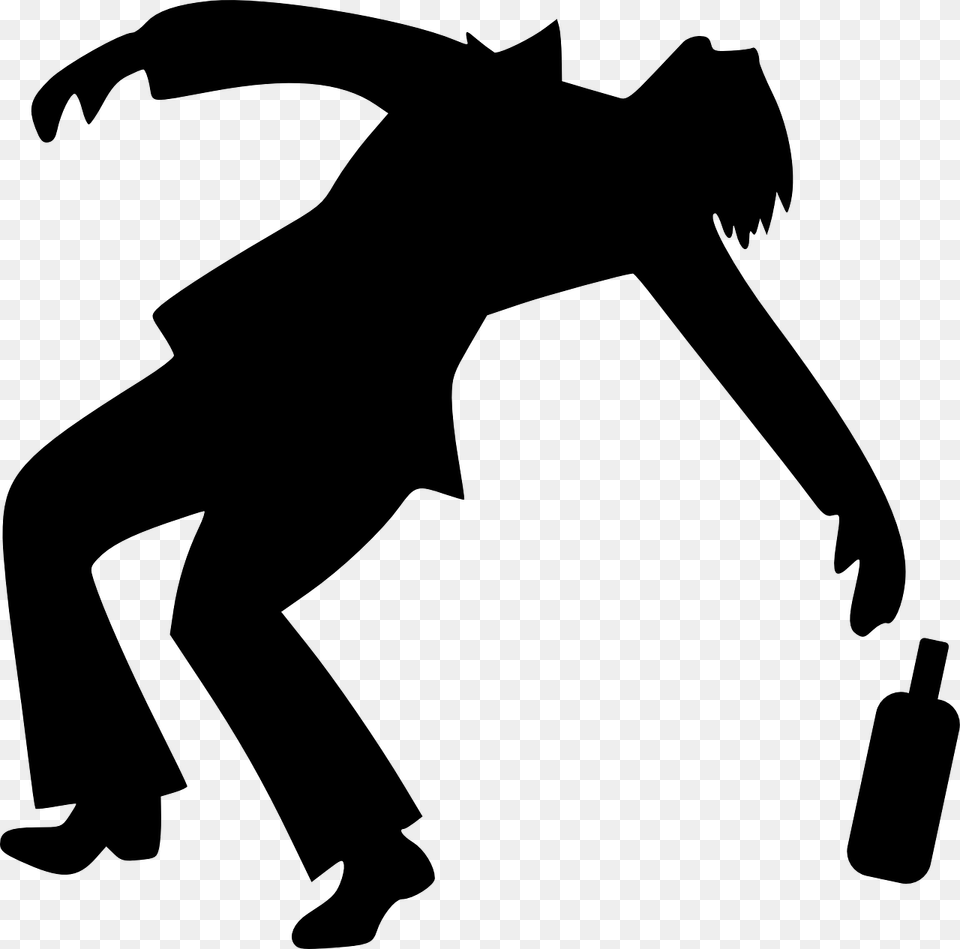 Drunk Clip Art, Gray Free Png