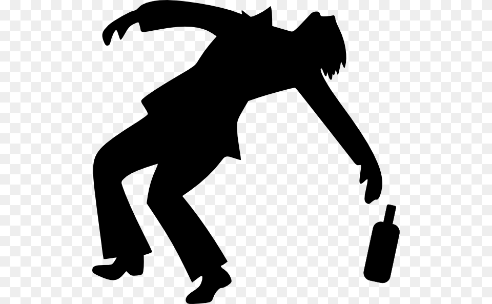 Drunk Guy Cartoon, Silhouette, Stencil, Person, Clothing Free Png Download
