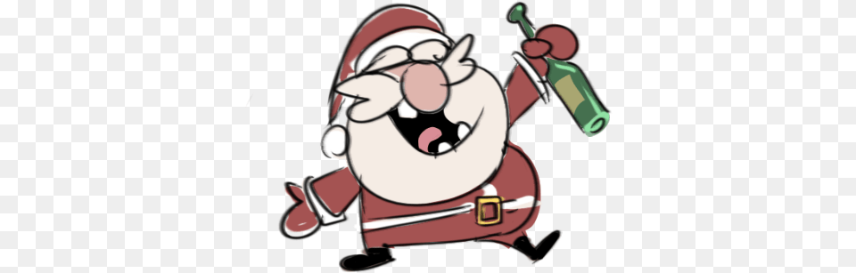 Drunk Santa Animation Drunk Santa, Baby, Person, Cartoon Free Png