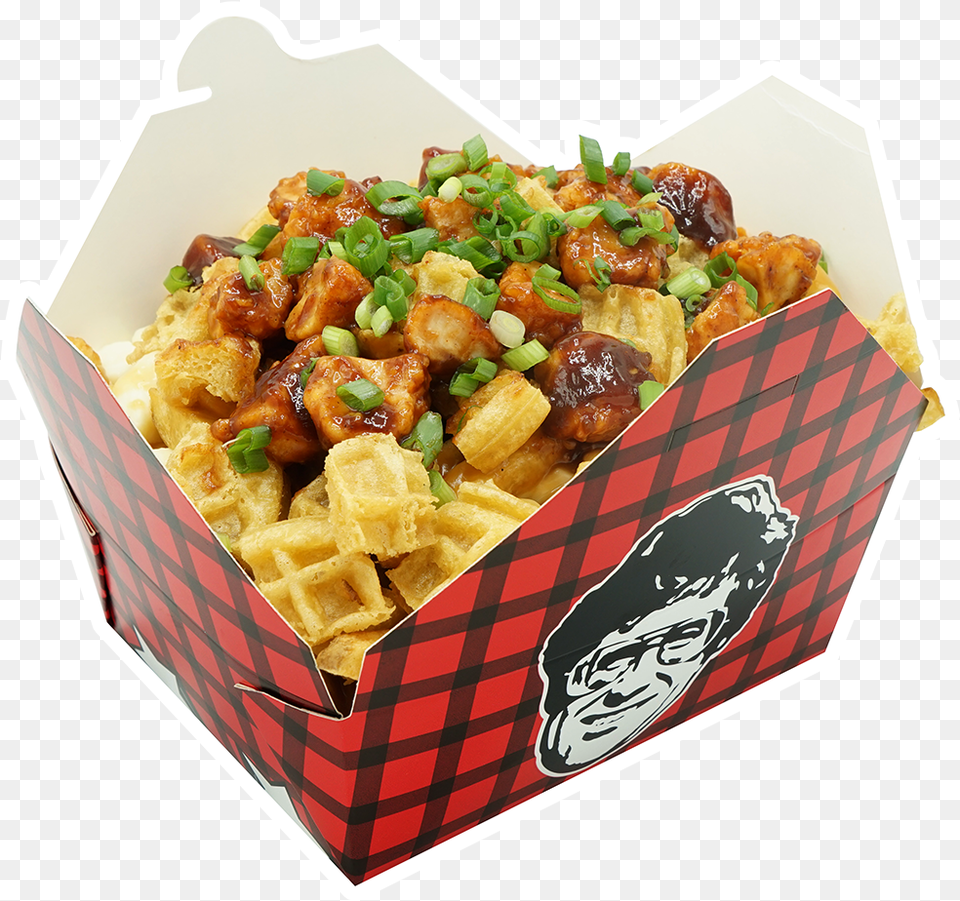 Drunken Chicken And Waffle Drunken Chicken And Waffle Poutine, Food, Person, Tater Tots Png