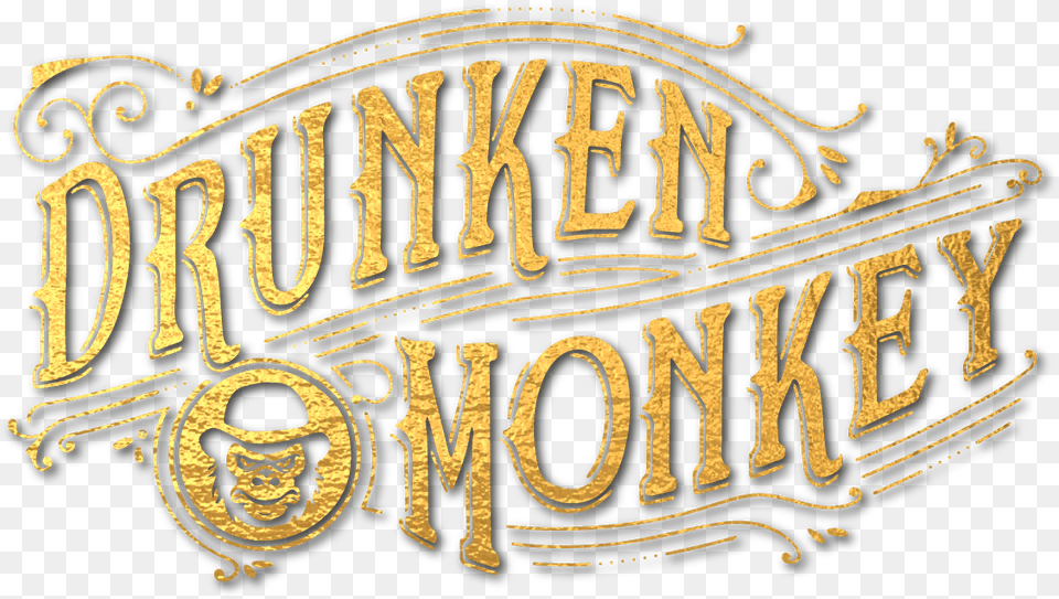 Drunken Monkeyfulllogo The Drunken Monkey Calligraphy, Text, Handwriting, Logo, Beverage Png