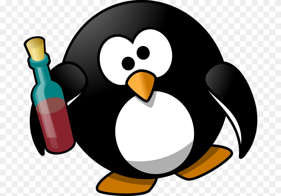 Drunken Penguin, Animal, Bird Png Image