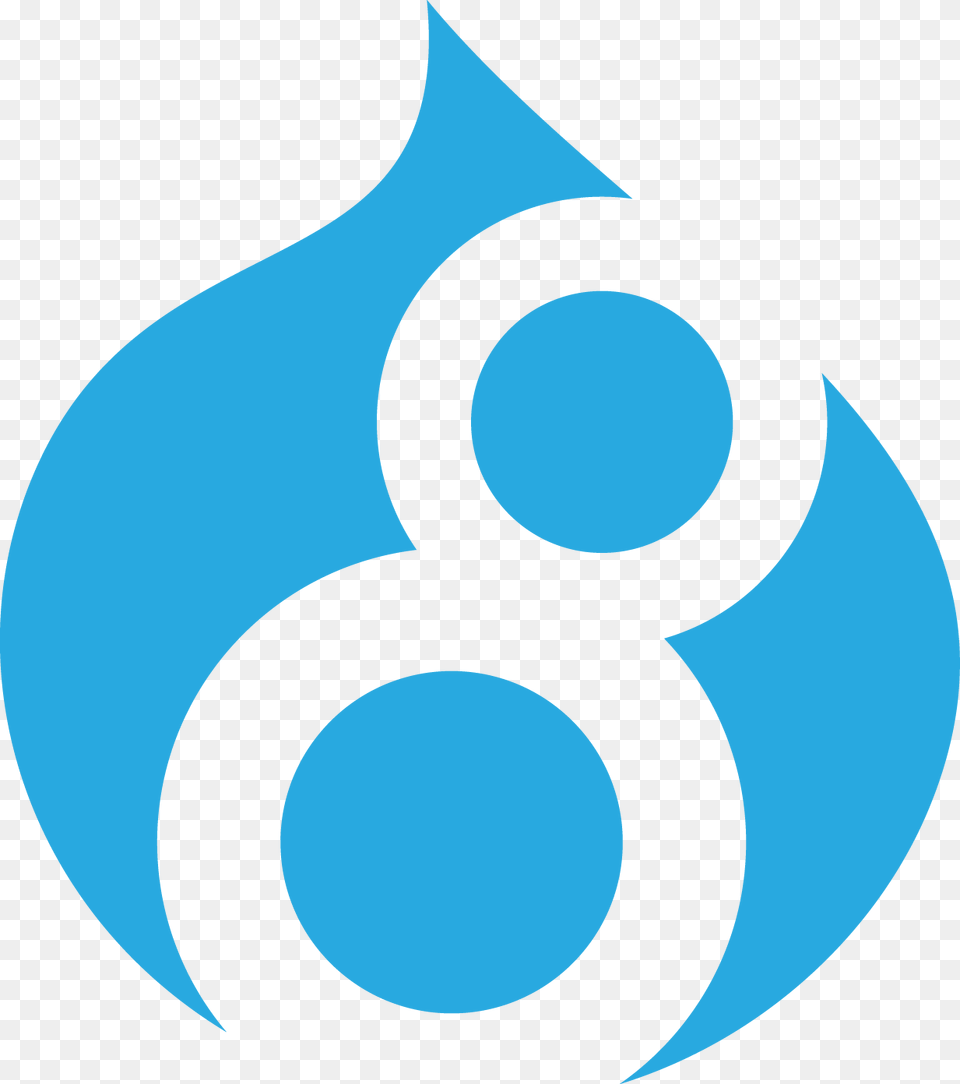 Drupal 8 Logo, Symbol, Text, Number, Animal Free Transparent Png