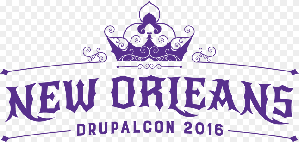 Drupalcon New Orleans Logo With The Crown Drupalcon New Orleans Logo, Accessories, Jewelry, Tiara Png