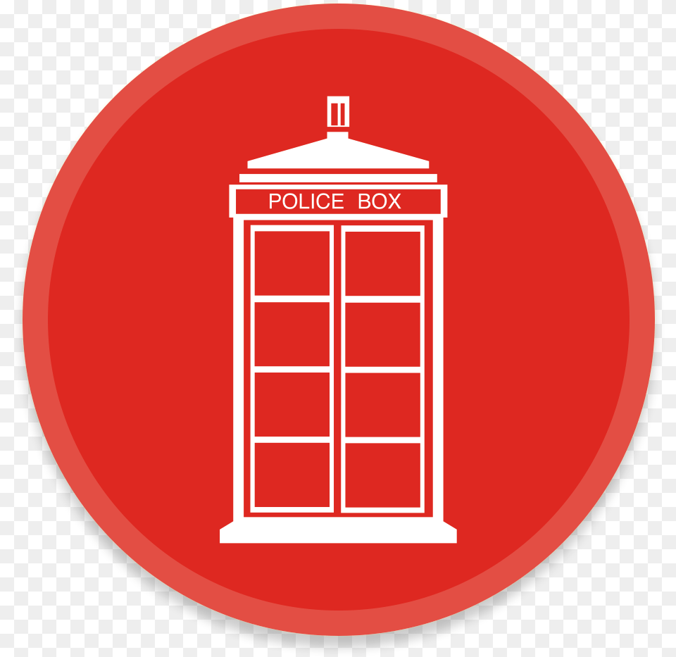 Drwho 1 Icon Clip Art Red Police Box, Phone Booth Png