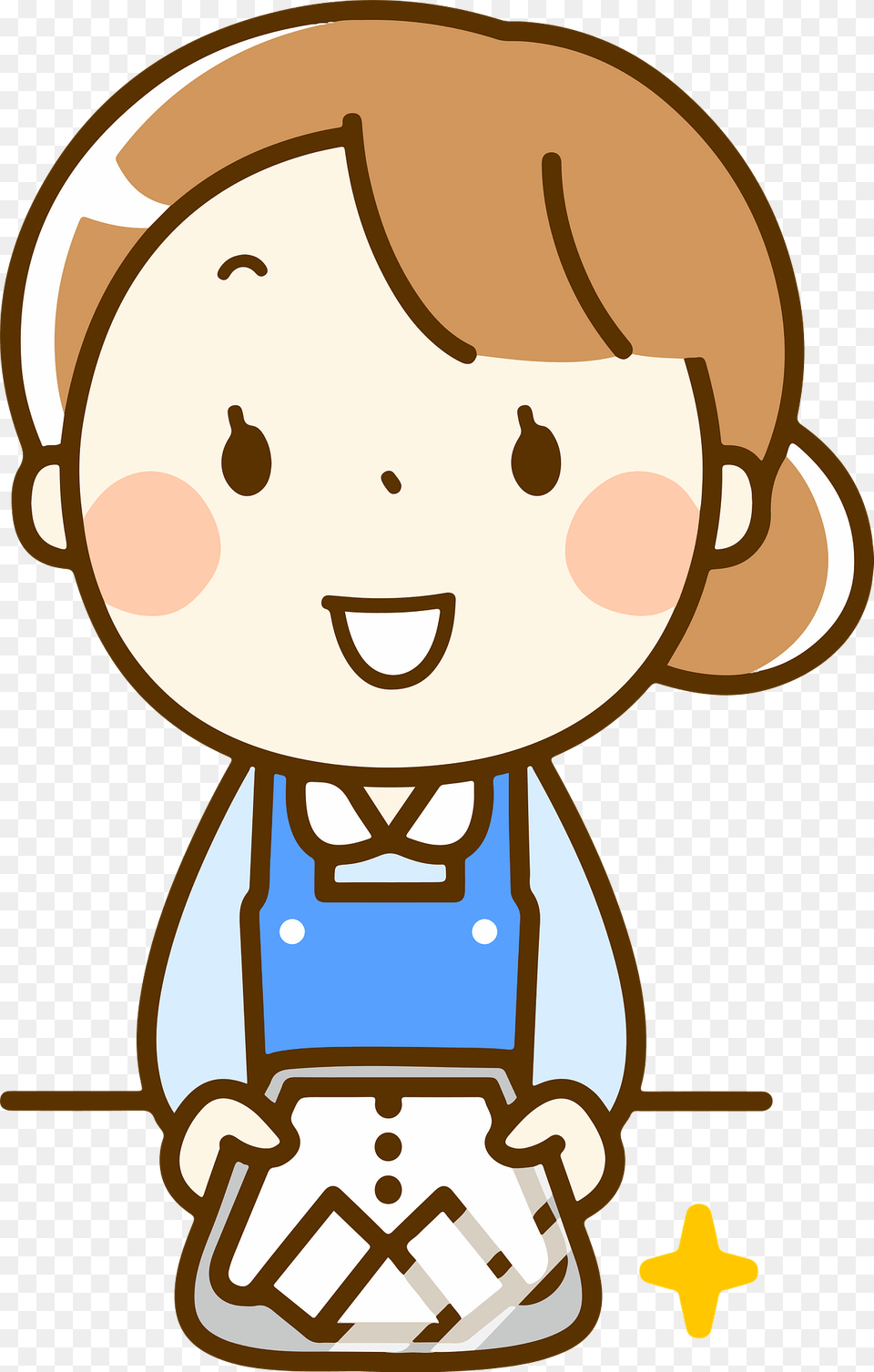 Dry Cleaning Staff Clipart, Baby, Person, Cartoon Free Png Download