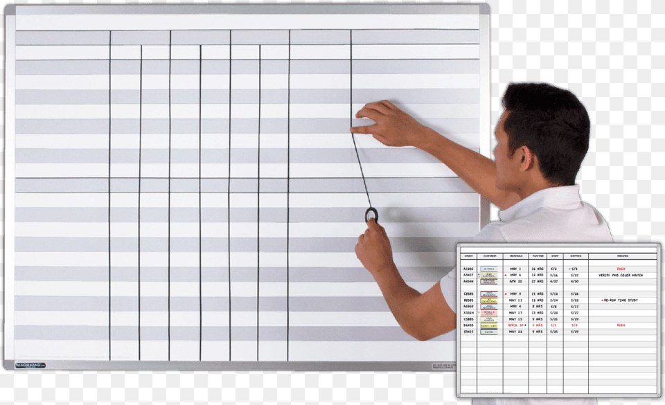 Dry Erase Board With Lines, White Board, Adult, Male, Man Free Png Download