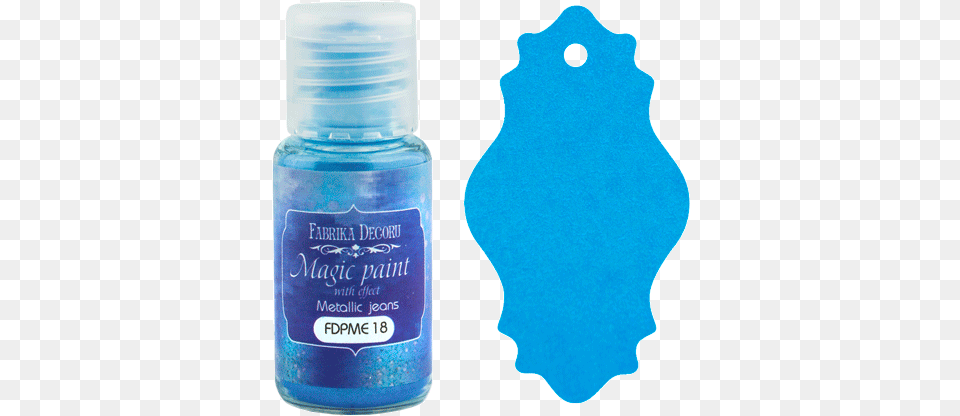 Dry Paint Magic With Effect Metallic Jeans 15ml Color, Bottle, Cosmetics Free Transparent Png