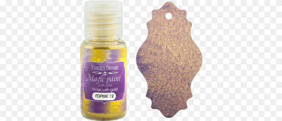 Dry Paint Magic With Effect Violet Gold 15ml Color, Bottle, Cosmetics, Perfume Png Image