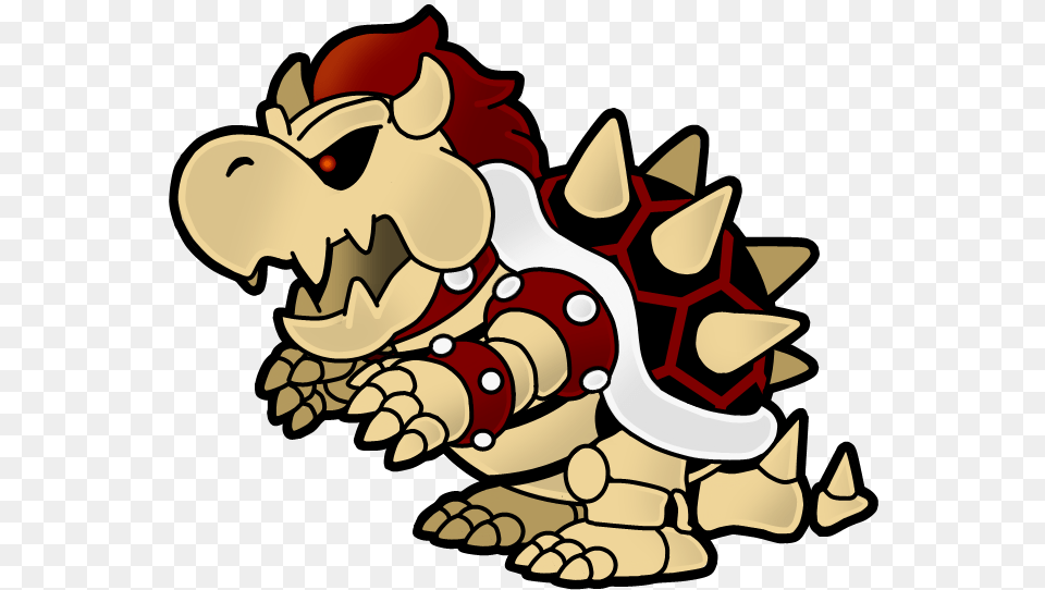 Dry Paper Bowser By The Paper Mario Dry Bowser, Electronics, Hardware Png