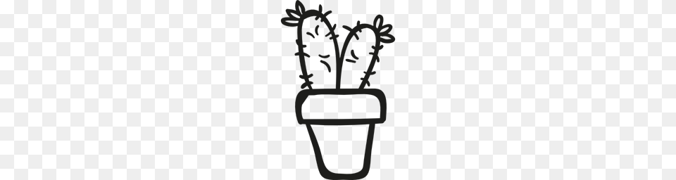 Dry Pot Nature Desert Plant Cactus Icon, Vase, Pottery, Potted Plant, Planter Free Png Download