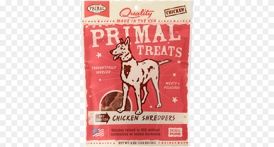 Dry Roasted Chicken Shredders Primal Dog Treats Primal Dog Care, Advertisement, Poster, Animal, Canine Free Png Download
