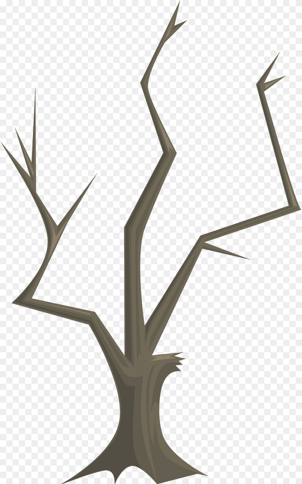 Dry Thin Brown Tree Clipart, Green, Grass, Plant, Vegetation Free Png