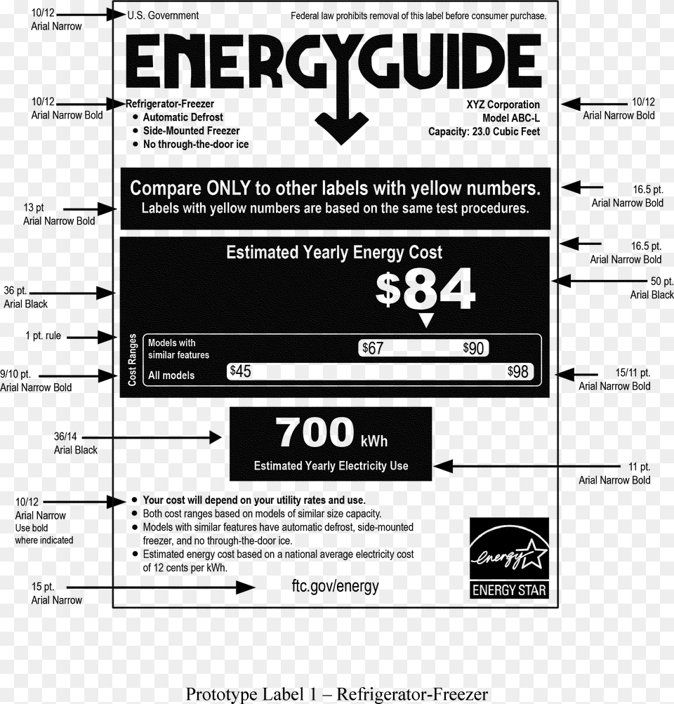 Dryer For Sale With Energy Guide, Gray Free Png Download