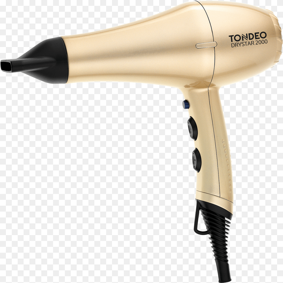 Drystar 2000 Gold Hair Dryer, Appliance, Blow Dryer, Device, Electrical Device Png Image