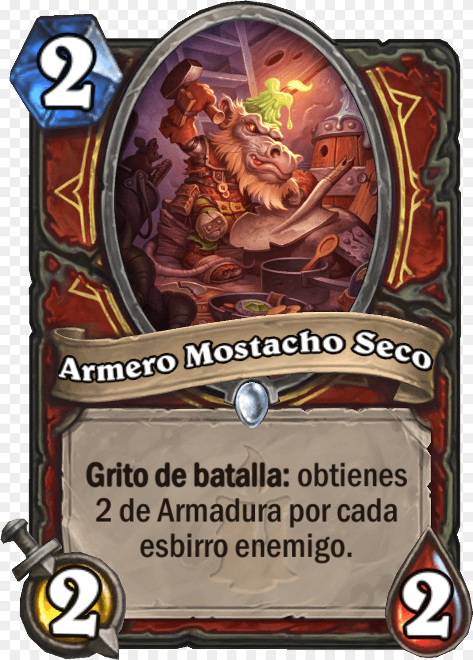 Drywhisker Armorer Hearthstone 2 Cost Legendary, Book, Comics, Publication, Advertisement Free Png