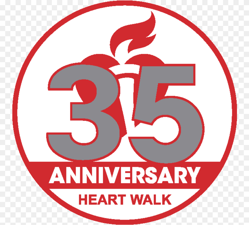 Ds Hw Anniversary Logo American Heart Association Heart Walk First Aid, Symbol, Text, Number Free Png
