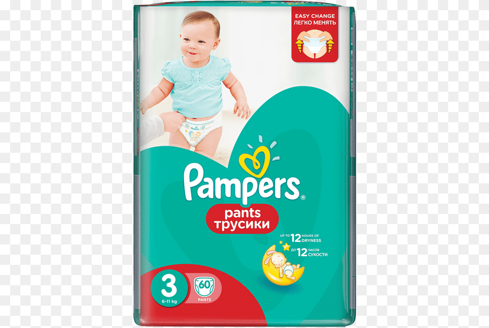 Dsc Pampers Pants Size, Baby, Person, Diaper, Bathroom Free Png Download