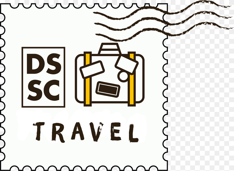 Dssc Travel Logo Color Postage Stamp, Postage Stamp, Text, Person Png Image
