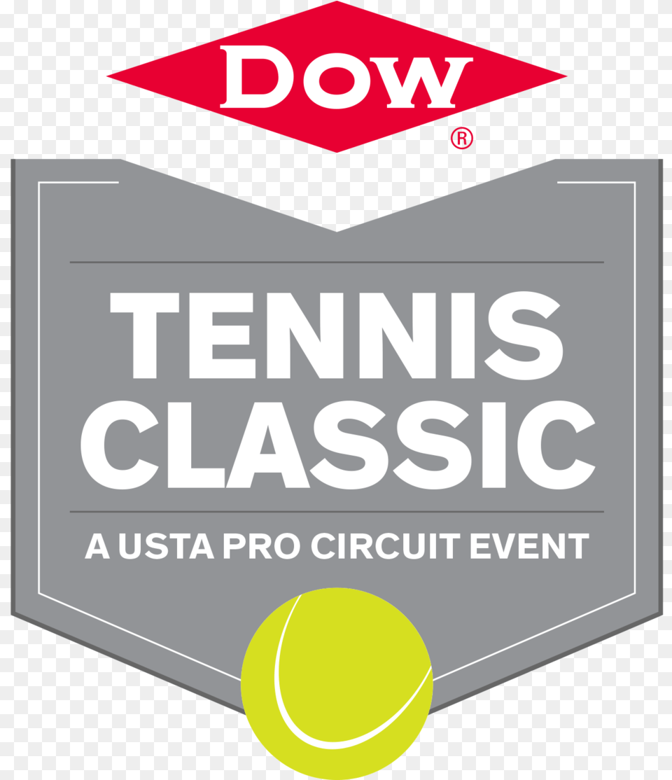 Dtc Logo Corrected Dow Tennis Classic Logo, Ball, Sport, Tennis Ball, Advertisement Png Image
