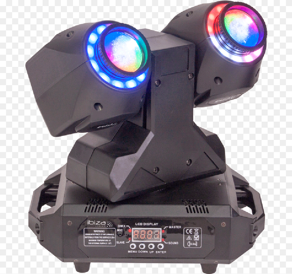 Dual 2 In1 Wash U0026 Beam Led Moving Head With Dmx Control Cabeza Movil Ibiza Light, Lighting, Electronics, Projector Free Png Download