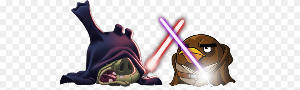 Dual Between Emperor Palpatine And Mace Windu In Angry Angry Birds Star Wars Palpatine, Duel, Person, Light, Publication Png