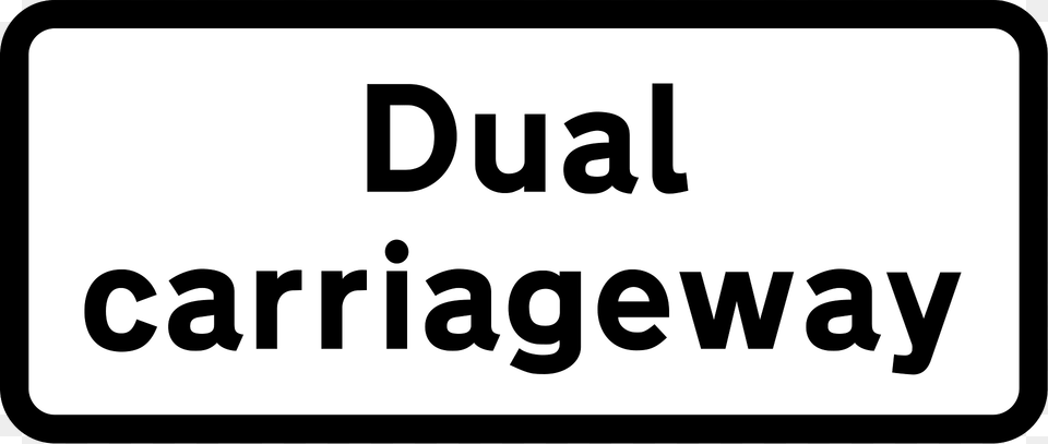 Dual Carriageway Plate Clipart, Sticker, Text, Symbol, Sign Free Transparent Png