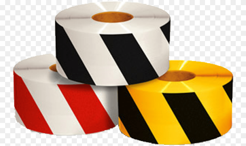 Dual Color Diagonal Safety Stripe Tape 2 Inch X 18 Yd Safety Tape, Paper, Towel Free Png Download